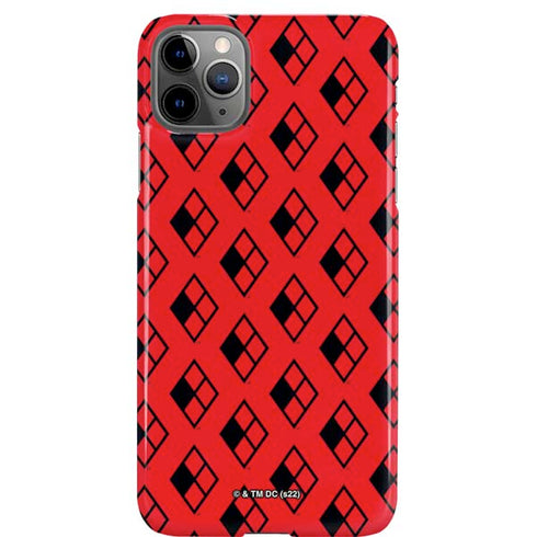 DC Comics Harley Quinn Logo Pattern iPhone Cases